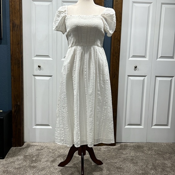 The loft white midi sundress. - Picture 2 of 8